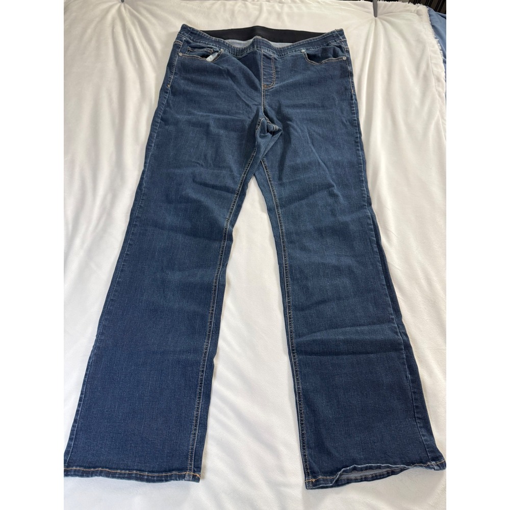 Maurices Y2K Everflex Jeggings Womens 20 Long Dark Wash Bootcut Pull On Jeans